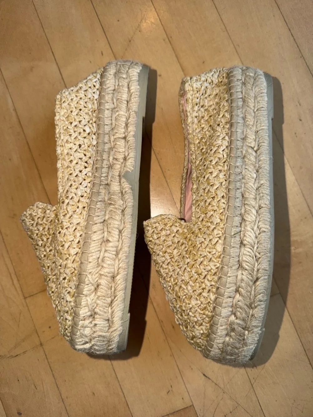MANEBI Rafia woven double sole espadrille, 36 (7)  GD1294
